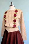Burgundy Herringbone Sophie Skirt by Timeless London