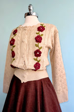 Burgundy Herringbone Sophie Skirt by Timeless London