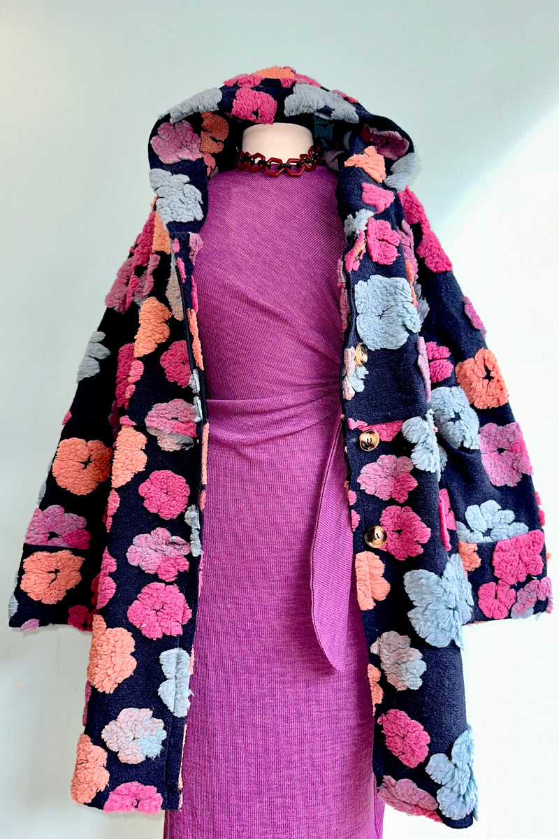 Magenta Tie Side Knit Dress by Compania Fantastica