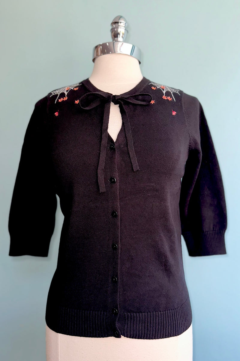 Spiderweb Blossom Mia Cardigan by Banned