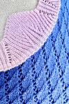 Azure Scalloped Pointelle Knit Tank Top