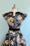 Raccoon and Floral Shirtdress