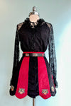 Black Lace Tunic Top by Molly Bracken