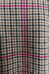 Magenta Check Circle Skirt by Banned