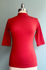Rust Denise 3/4 Sleeve Top by Heart of Haute