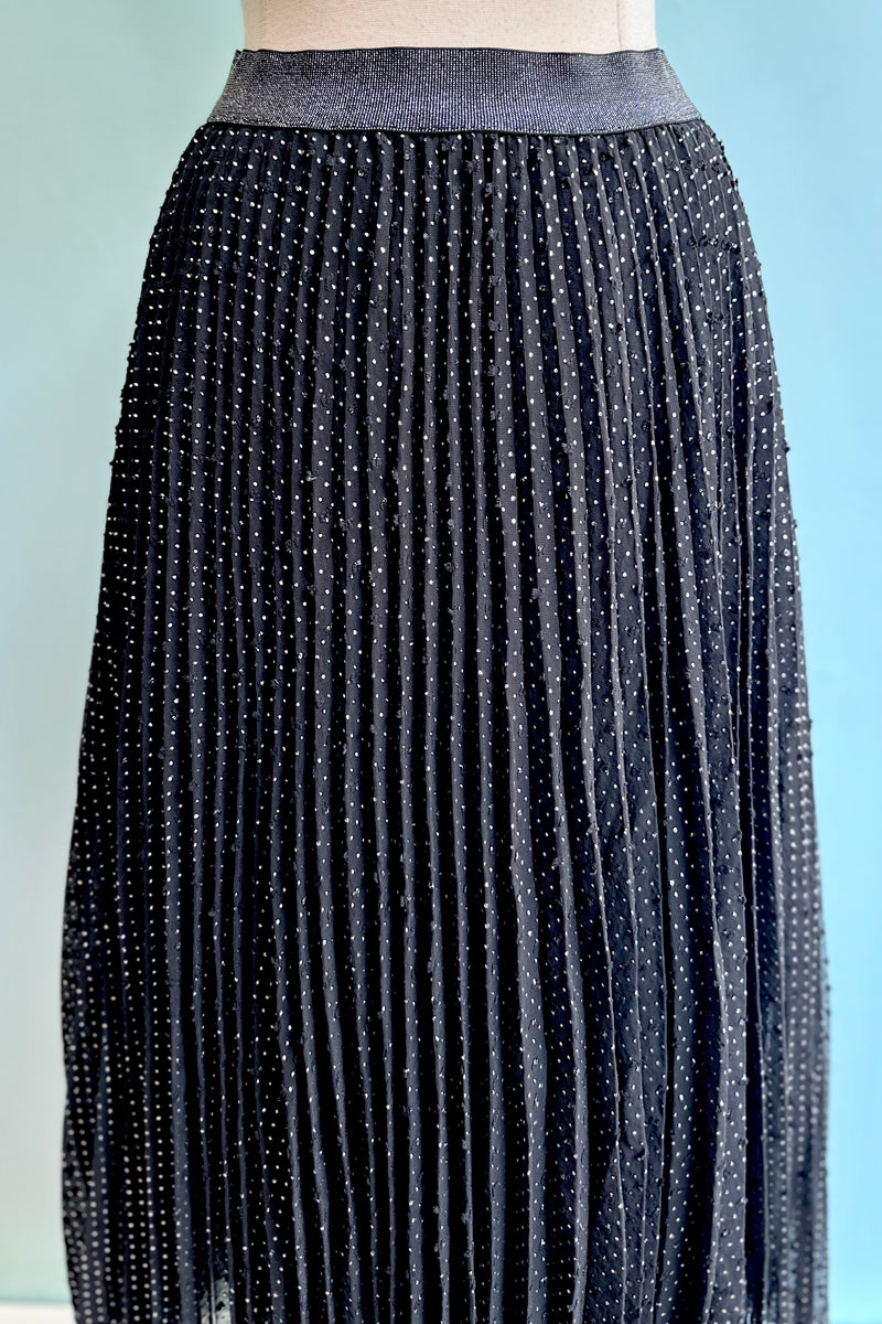 Pleated Plumetis Skirt by Lili Sidonio