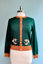 Mushroom Meadow Embroidered Leslie Cardigan by Miss Lulo