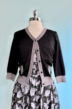 Moonlit Bats Embroidered Skye Cardigan by Miss Lulo