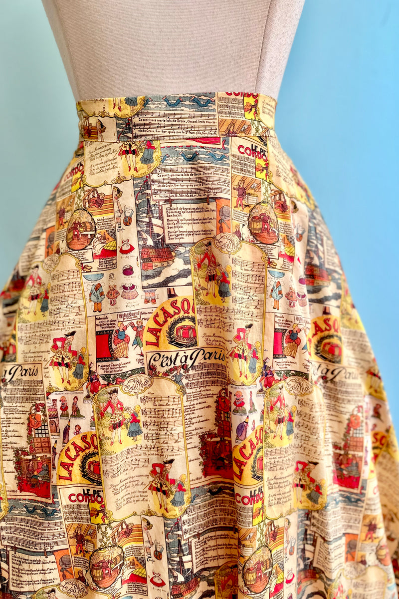 Musical Cartoon Full Skirt by Tulip B.