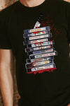 VHS Horror Movie T-Shirt in Black