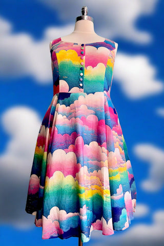 white christmas dresses Clouds Heidi Dress by Miss Lulo – Modern Millie
