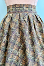 Green and Purple Plaid Doris Skirt by Retrolicious