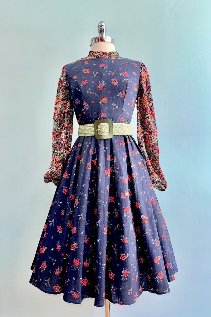Navy Lady Bugs Lily Dress by Miss Lulo – Modern Millie Navy Lady Bugs Lily Dress by Miss Lulo – Modern Millie