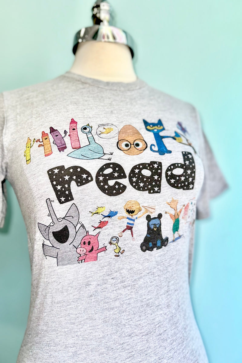 Kids Book Characters T-Shirt in Grey