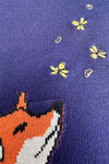 Hello Fox Sweater in Navy by Voodoo Vixen