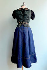 Denim Midi Skirt
