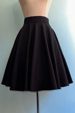 Black Circle Skirt by Heart of Haute