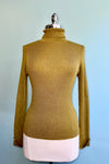 Turtleneck Sweater in Bronze Glitter by Molly Bracken