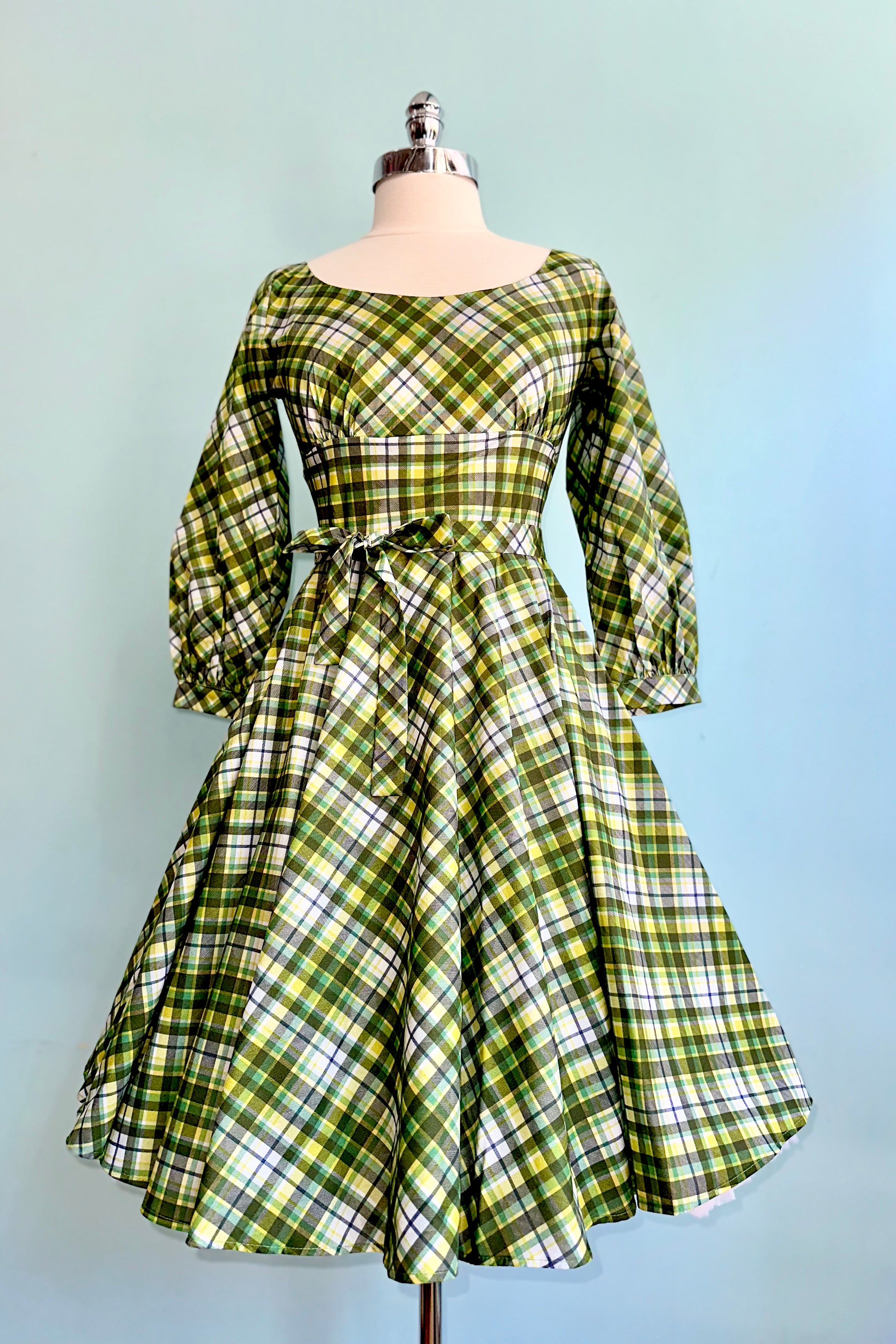 Green Plaid Jeanette Dress by Heart of Haute – Modern Millie