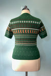 Green Vixey Fox Sweater by Hell Bunny