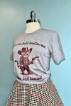 You've Buttered Your Last Biscuit Western Cat T-Shirt in Grey