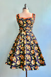 Navy Oranges Sadie Dress by Heart of Haute