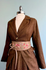 Chocolate Wool Aarna Blazer by Timeless London