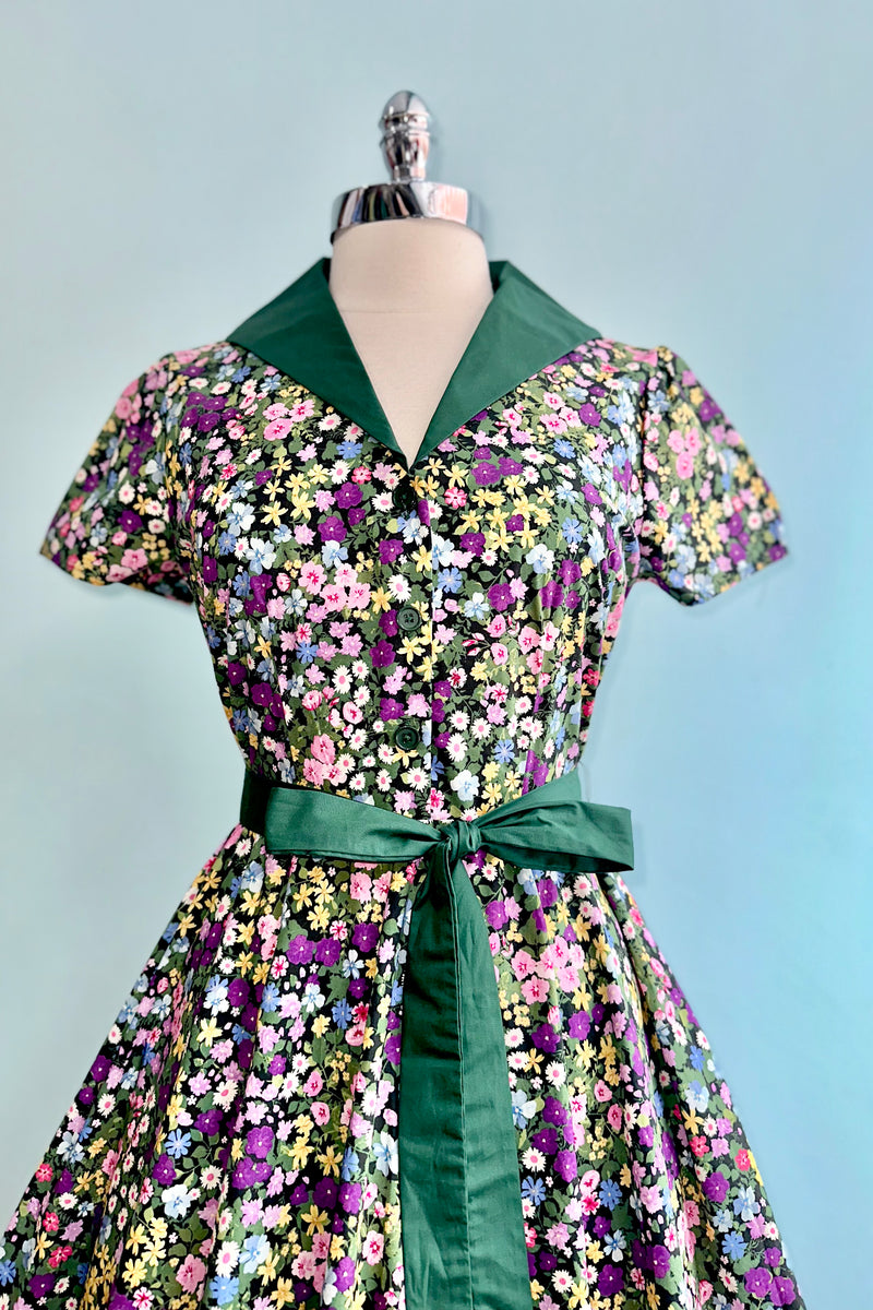 Ditsy Floral Shirt Dress