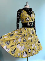 Chartreuse Occult Betty Lou Dress by Heart of Haute