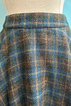 Brown and Navy Plaid Sophie Skirt by Timeless London