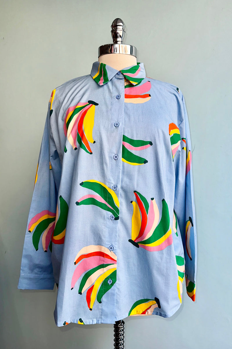 Long Sleeve Rainbow Banana Top by Compania Fantastica