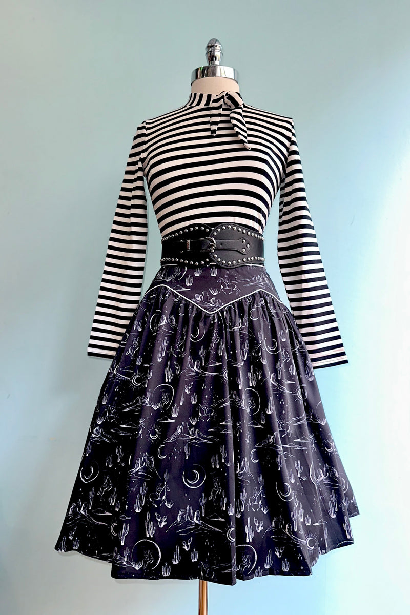 Midnight Western Skirt by Voodoo Vixen