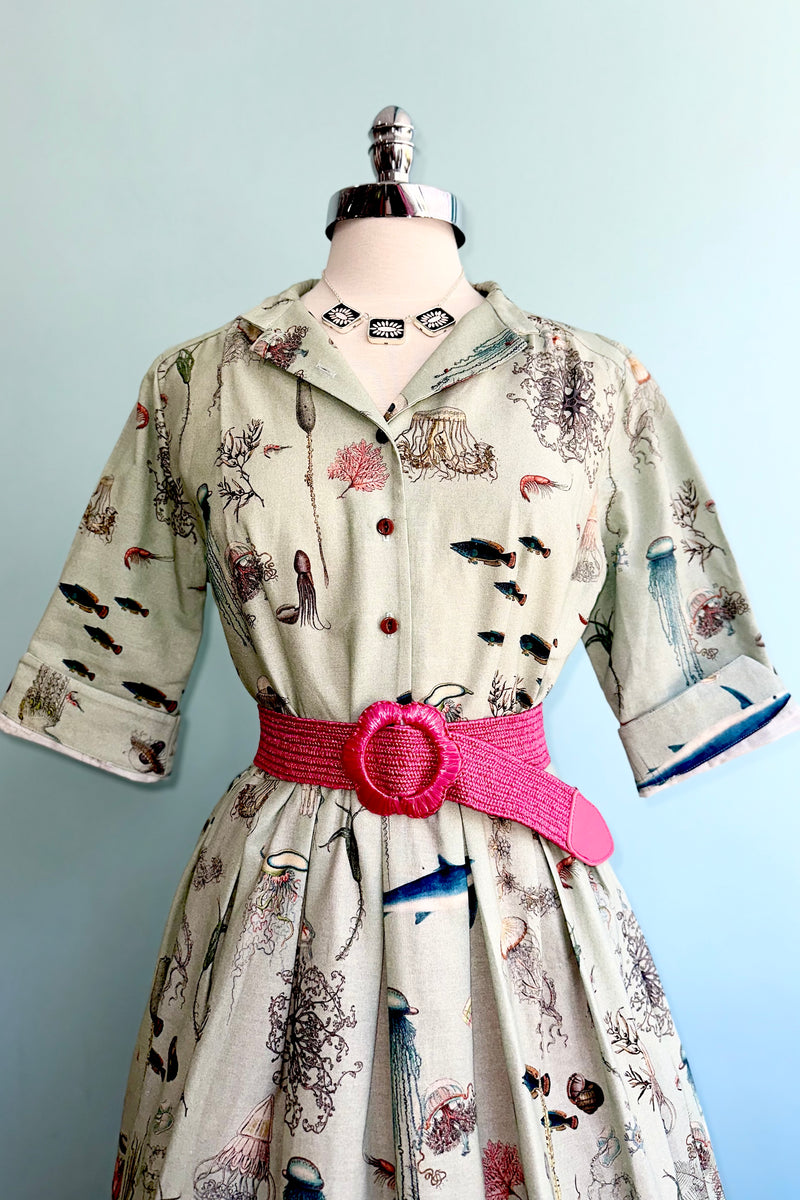 Blue Ocean Jellyfish Cynthia Dress by Palava X Natural History Museum
