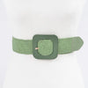 Square Buckle Straw Belt in Multiple Colors