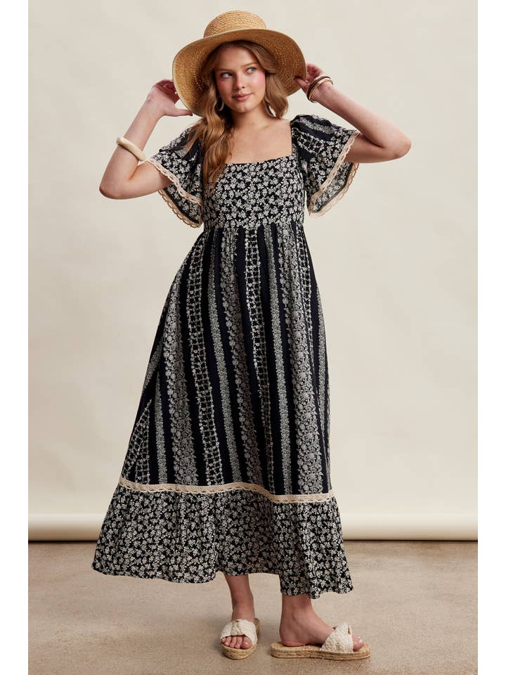 cocktail fall wedding guest dresses Wedding Guest Dress With Pockets | Lace Bodice Dress for Women