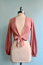 Pink Knit Grace Full Sleeve Sweet Sweater by Heart of Haute