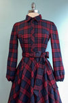 Kim Tartan Swing Dress by Hearts & Roses London