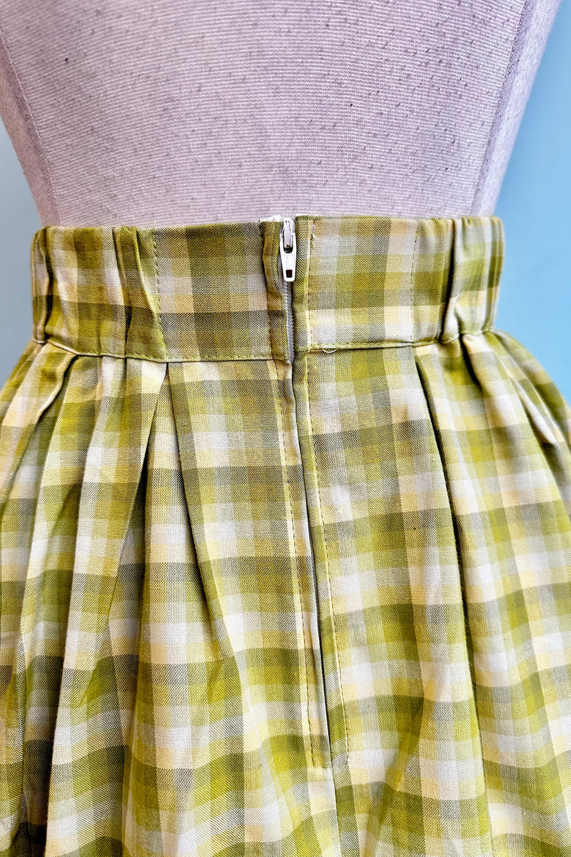 Green Plaid Doris Skirt by Retrolicious