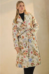Ivory Floral Quilted Jacket