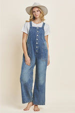 Denim Loose Overalls