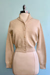 Beige Violet Cardigan by Banned