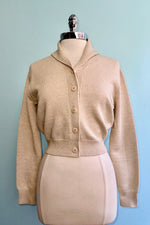 Beige Violet Cardigan by Banned