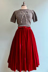 Red Velvet Millie Skirt by Banned