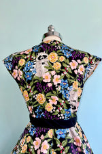 Raccoon and Floral Shirtdress