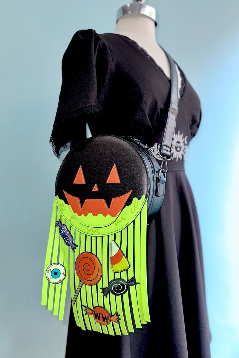 Mini Pumpkin Fringe Bag by Weasel Wear