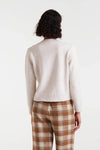 Ivory Cardigan Sweater with Multicolored Buttons by Compania Fantastica