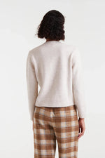 Ivory Cardigan Sweater with Multicolored Buttons by Compania Fantastica