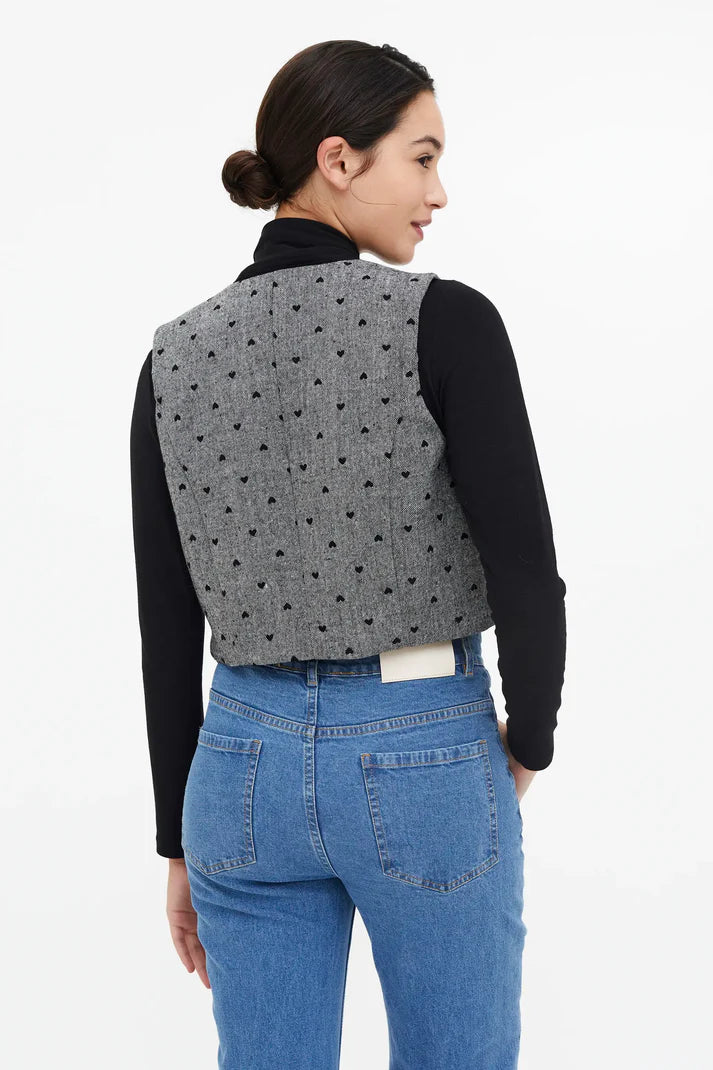 Grey Heart Vest by Compania Fantastica