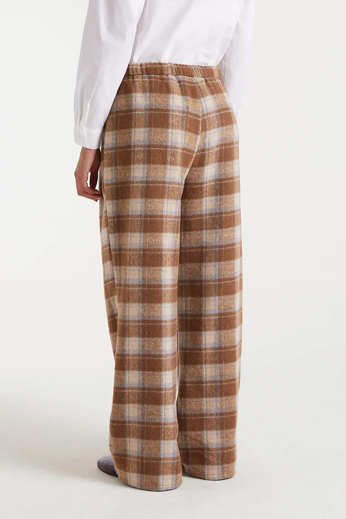 Beige Plaid Pants by Compania Fantastica
