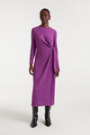 Magenta Tie Side Knit Dress by Compania Fantastica